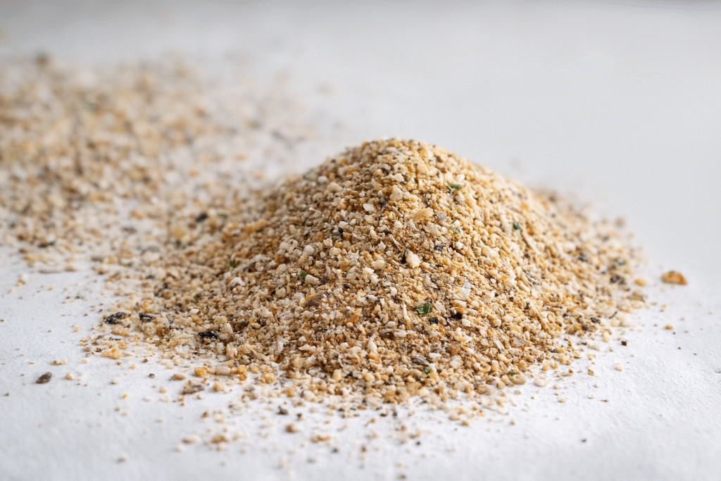 Bone meal organic fertilizer for soil nutrition and plant growth